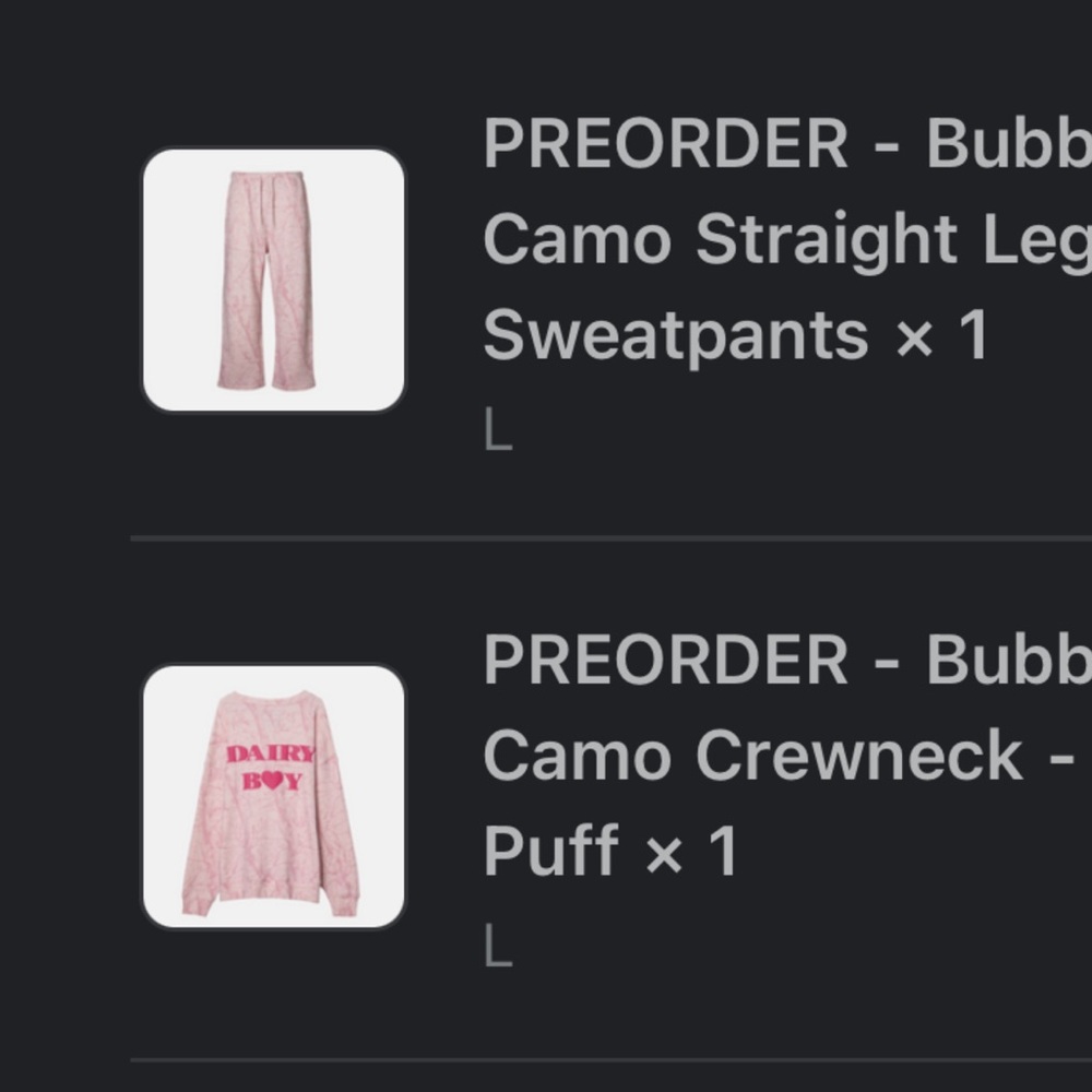 Dairy boy camo set , never worn